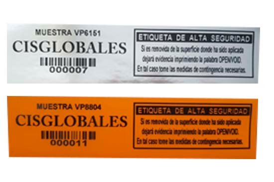 Etiquetas de seguridad Cisglobales